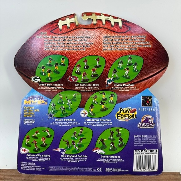 Vintage 1997 All Star MVPs New England Patriots Play Football Action Figures - Picture 2 of 2